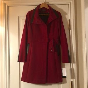 Red winter coat